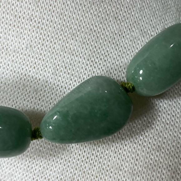 Natural Stone Green Jade? Collar Beaded Necklace - Picture 5 of 11